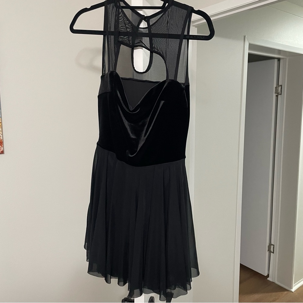Blackmilk Black Dress Midi Size M lightly worn